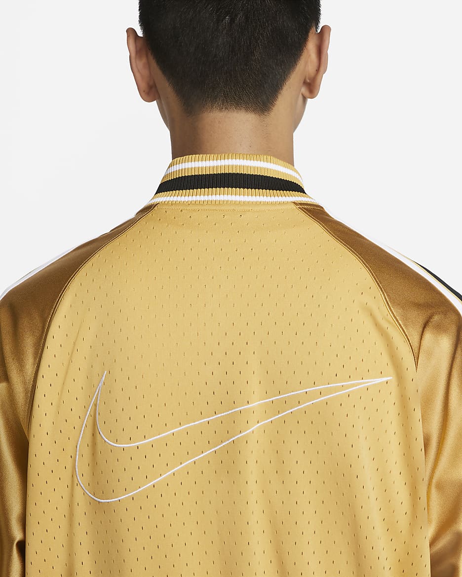 Nike jacket gold best sale